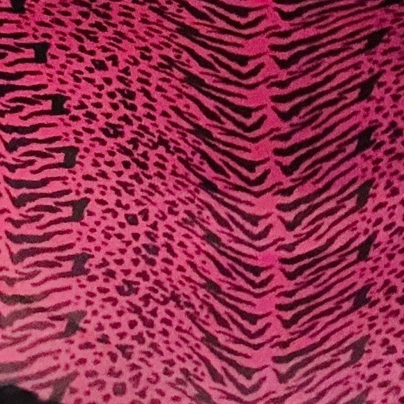 Babydoll lingerie dress pink and black cheetah print - Picture 5 of 6